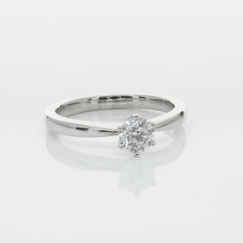 18ct White Gold .53ct Diamond Nova Ring-Ring-Walker & Hall