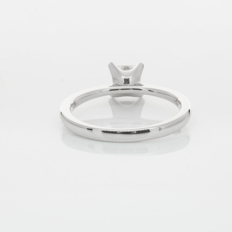 18ct White Gold .71ct Princess Cut Diamond Royale Ring-Ring-Walker & Hall