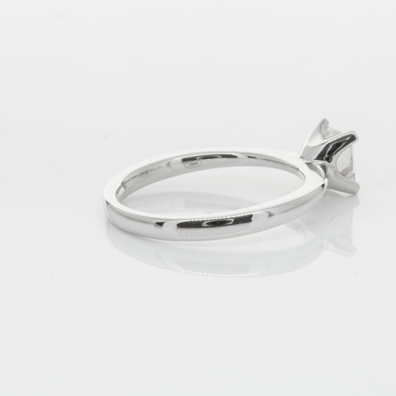 18ct White Gold .71ct Princess Cut Diamond Royale Ring-Ring-Walker & Hall