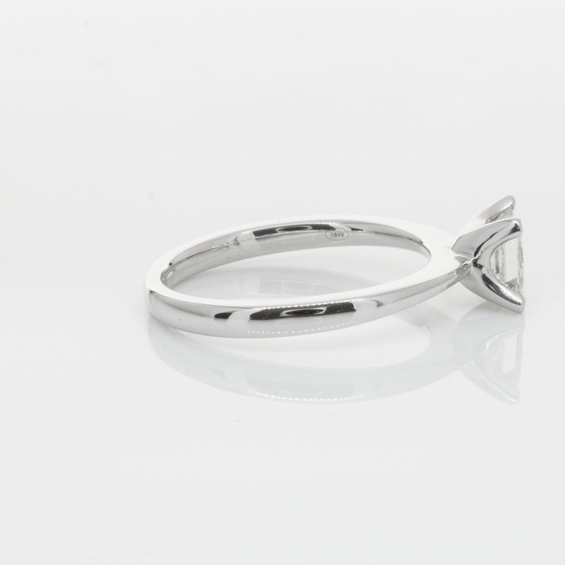 18ct White Gold .71ct Princess Cut Diamond Royale Ring-Ring-Walker & Hall