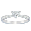 18ct White Gold Diamond Heart Ring-Ring-Walker & Hall