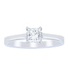 Platinum .50ct Princess Cut Diamond Ring-Ring-Walker & Hall