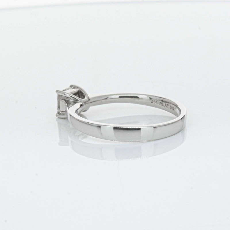 Platinum .50ct Princess Cut Diamond Ring-Ring-Walker & Hall