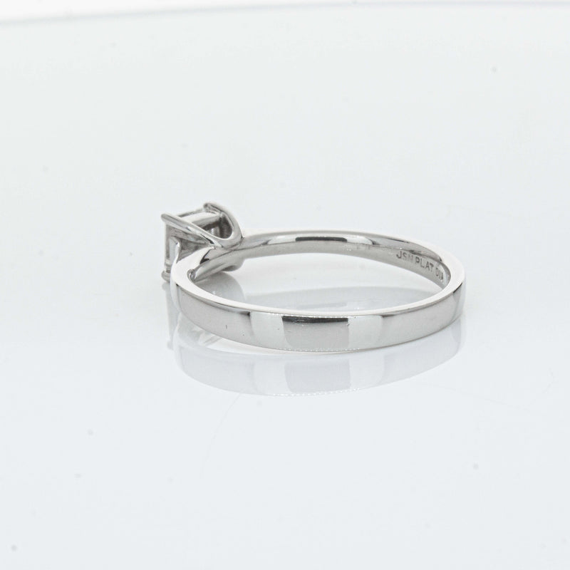 Platinum .50ct Princess Cut Diamond Ring-Ring-Walker & Hall