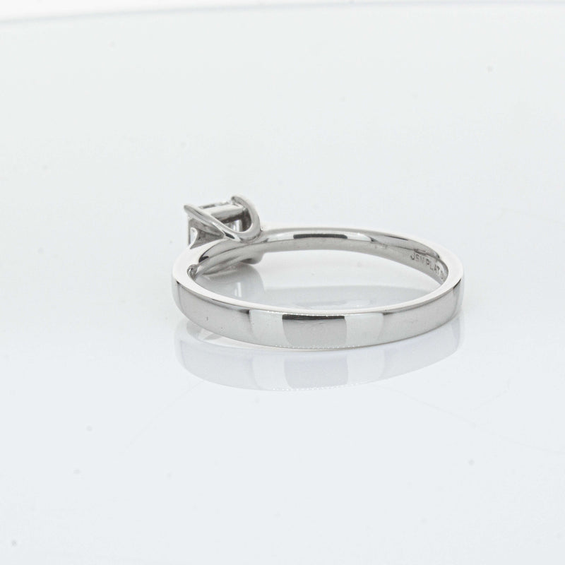 Platinum .50ct Princess Cut Diamond Ring-Ring-Walker & Hall