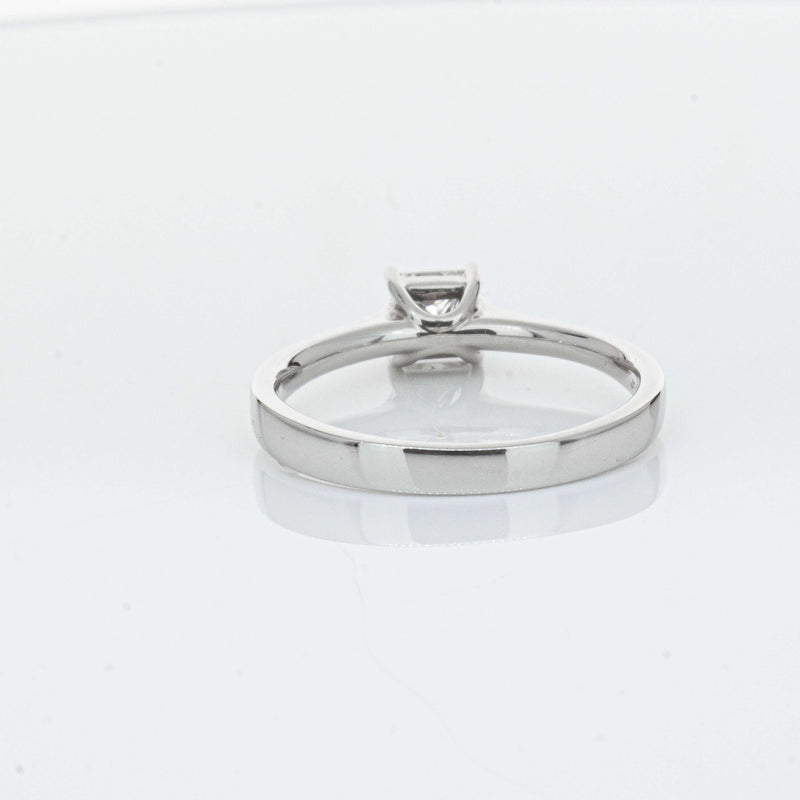 Platinum .50ct Princess Cut Diamond Ring-Ring-Walker & Hall