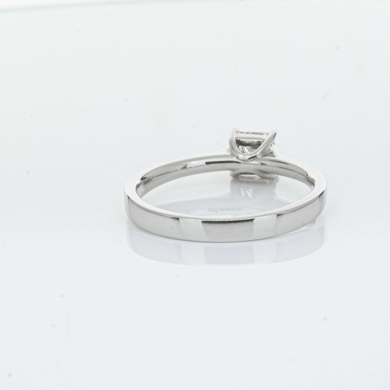 Platinum .50ct Princess Cut Diamond Ring-Ring-Walker & Hall