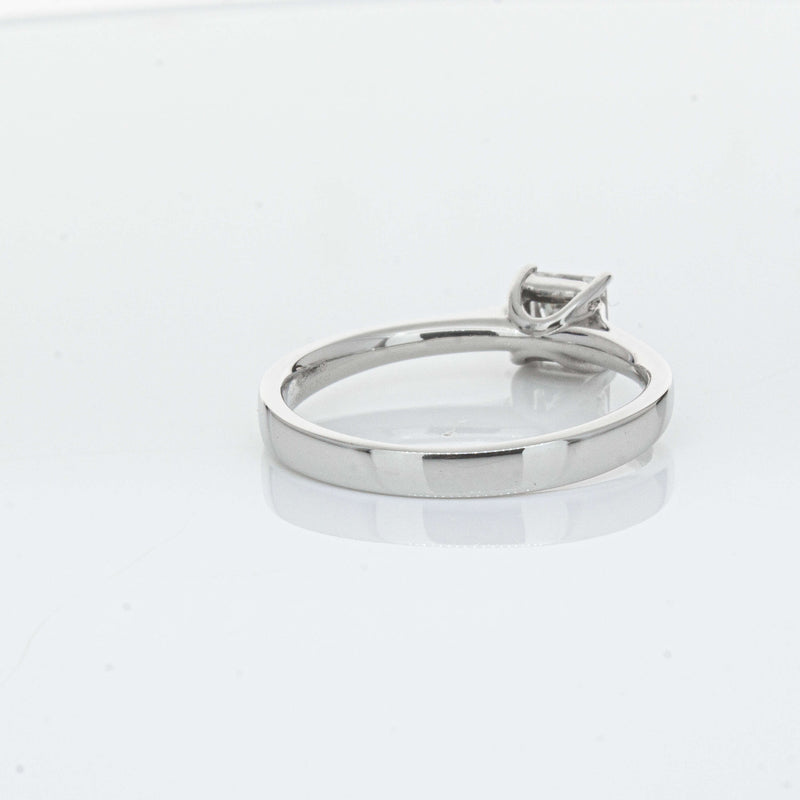Platinum .50ct Princess Cut Diamond Ring-Ring-Walker & Hall