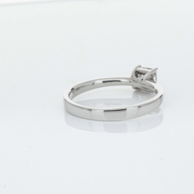 Platinum .50ct Princess Cut Diamond Ring-Ring-Walker & Hall