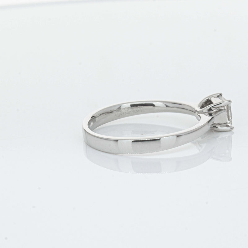 Platinum .50ct Princess Cut Diamond Ring-Ring-Walker & Hall