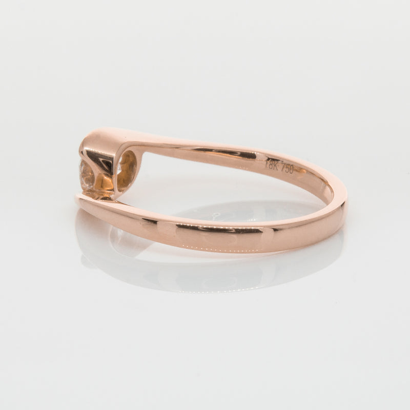18ct Rose Gold .50ct Diamond Embrace Ring-Ring-Walker & Hall