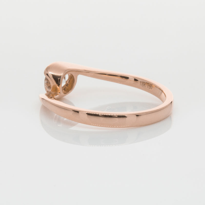 18ct Rose Gold .50ct Diamond Embrace Ring-Ring-Walker & Hall