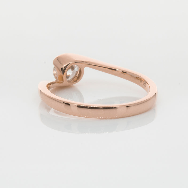 18ct Rose Gold .50ct Diamond Embrace Ring-Ring-Walker & Hall