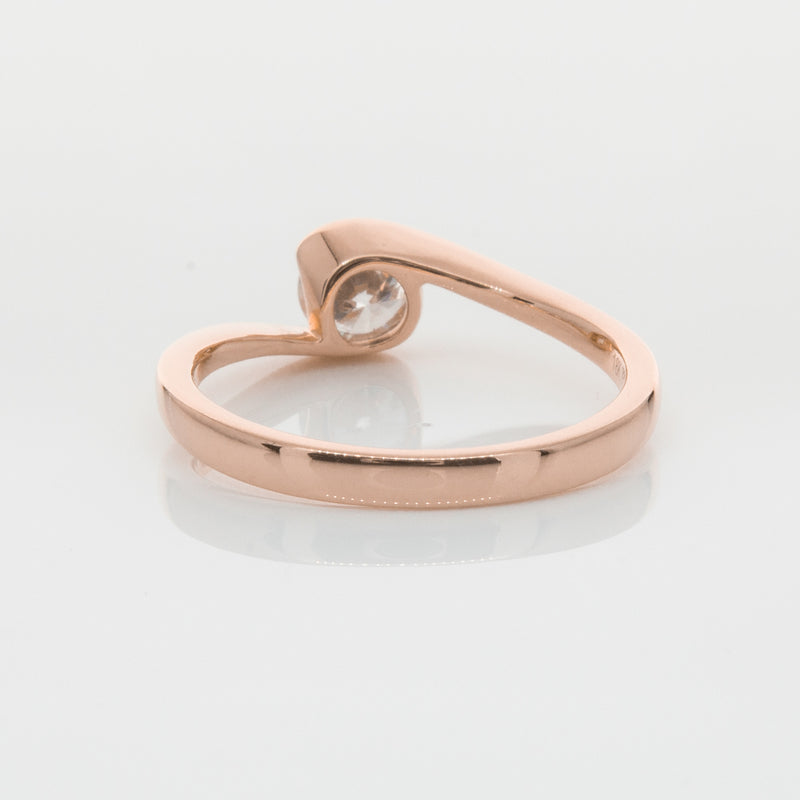 18ct Rose Gold .50ct Diamond Embrace Ring-Ring-Walker & Hall