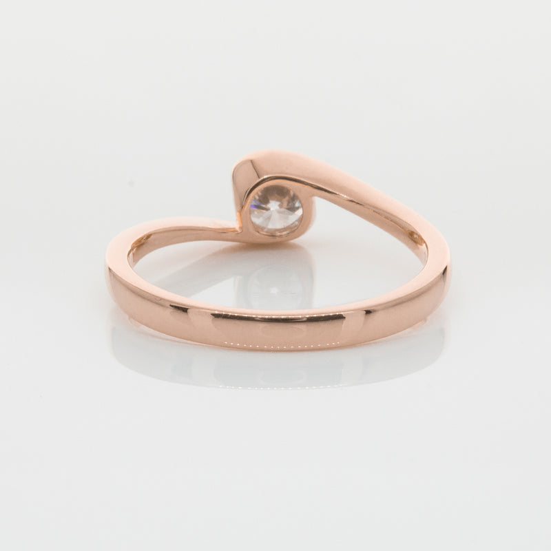 18ct Rose Gold .50ct Diamond Embrace Ring-Ring-Walker & Hall