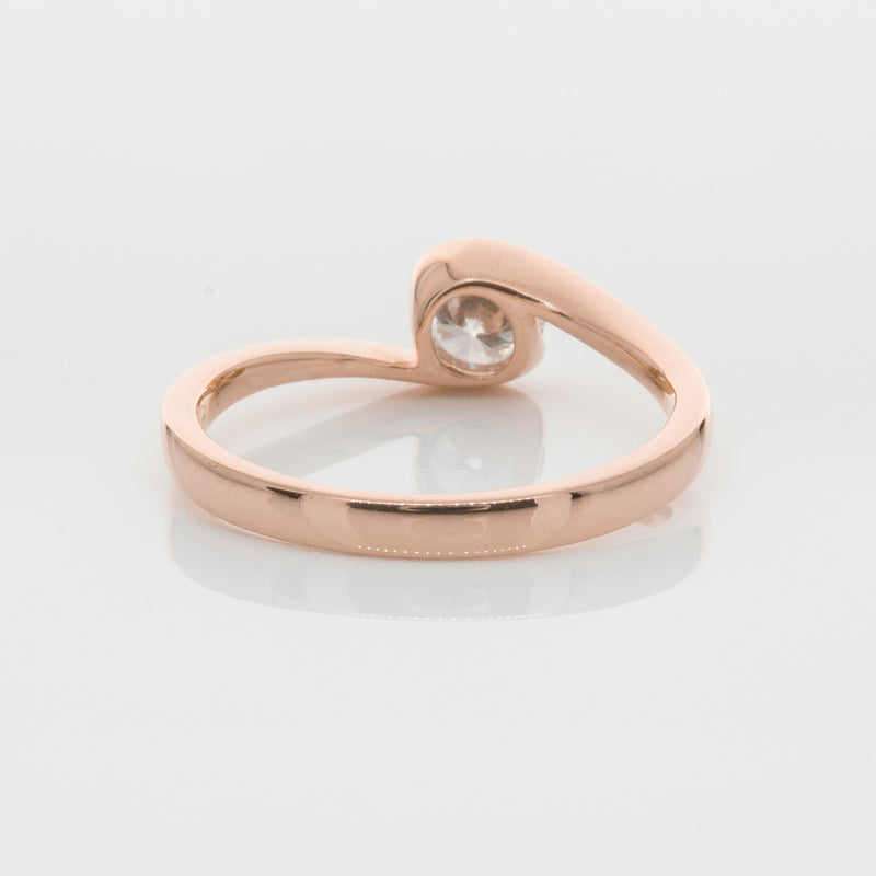 18ct Rose Gold .50ct Diamond Embrace Ring-Ring-Walker & Hall