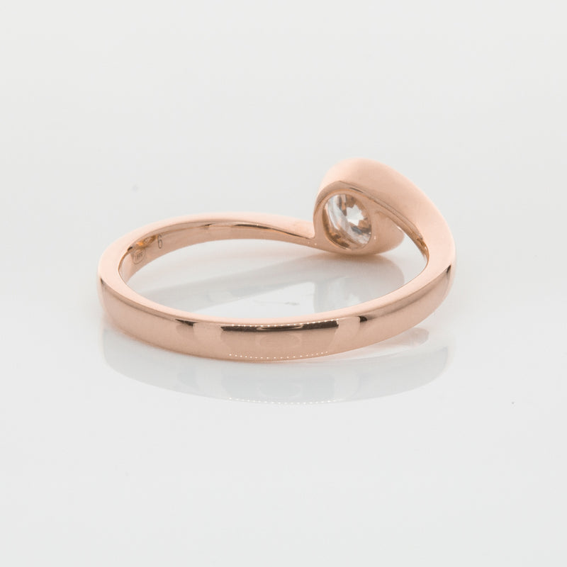 18ct Rose Gold .50ct Diamond Embrace Ring-Ring-Walker & Hall