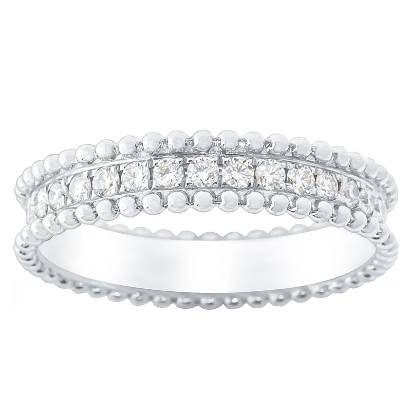 18ct White Gold .32ct Diamond Juno Ring-Ring-Walker & Hall