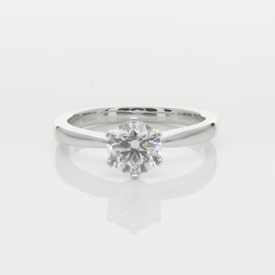 18ct White Gold 1.01ct Diamond Nova Ring-Ring-Walker & Hall