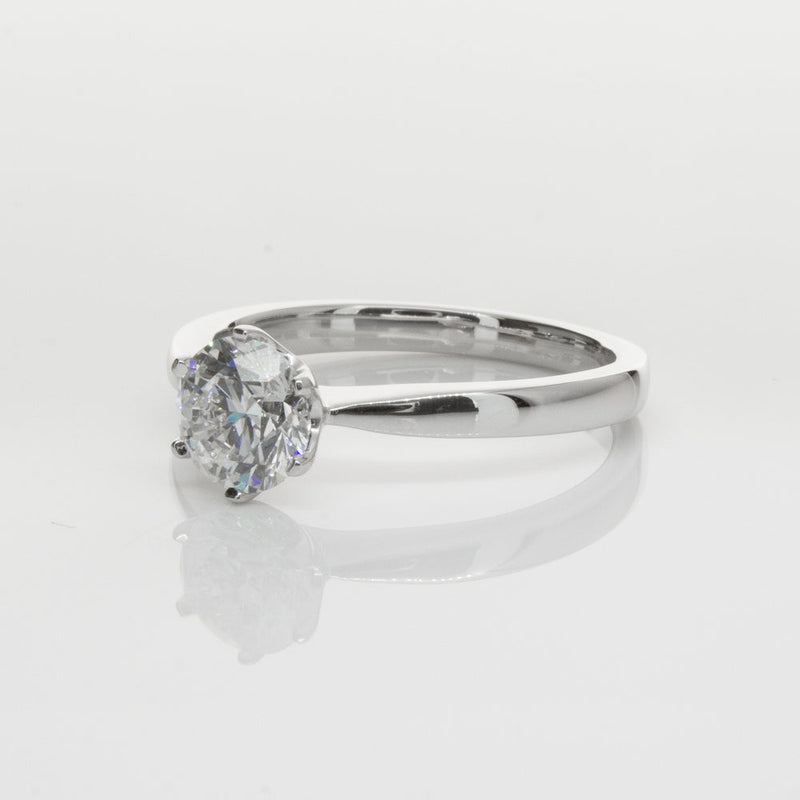18ct White Gold 1.01ct Diamond Nova Ring-Ring-Walker & Hall