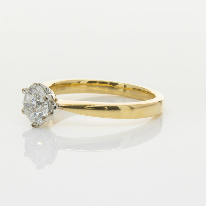 18ct Yellow Gold 1.00ct Diamond Nova Ring-Ring-Walker & Hall