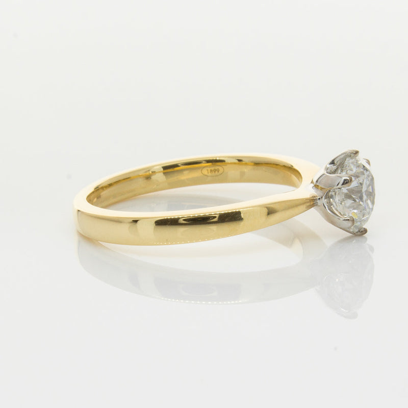 18ct Yellow Gold 1.00ct Diamond Nova Ring-Ring-Walker & Hall