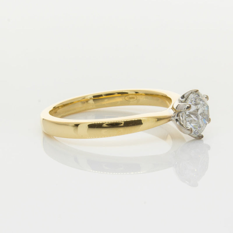 18ct Yellow Gold 1.00ct Diamond Nova Ring-Ring-Walker & Hall