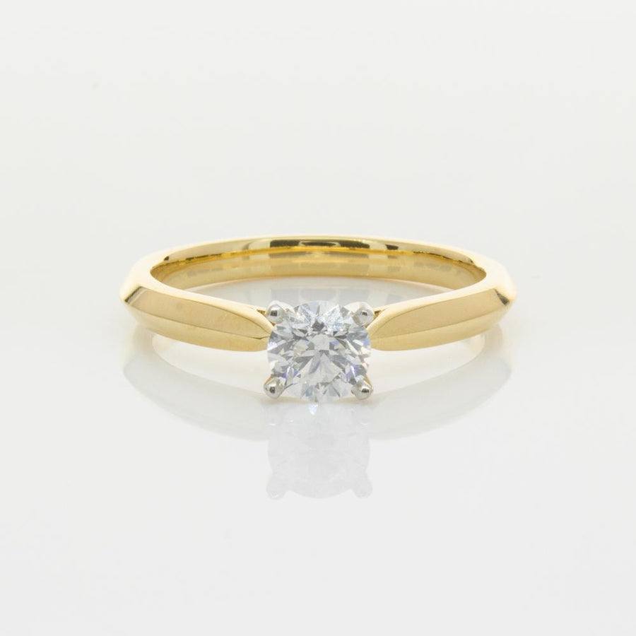 18ct Yellow Gold .50ct Diamond Venetian Ring-Ring-Walker & Hall