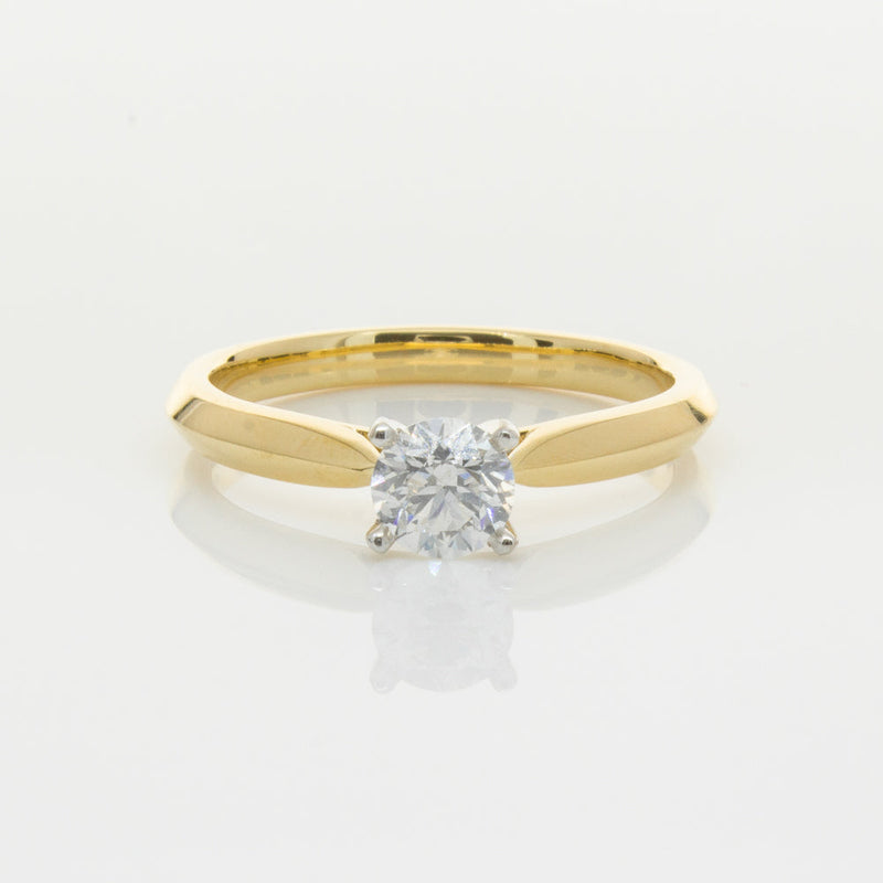 18ct Yellow Gold .50ct Diamond Venetian Ring-Ring-Walker & Hall