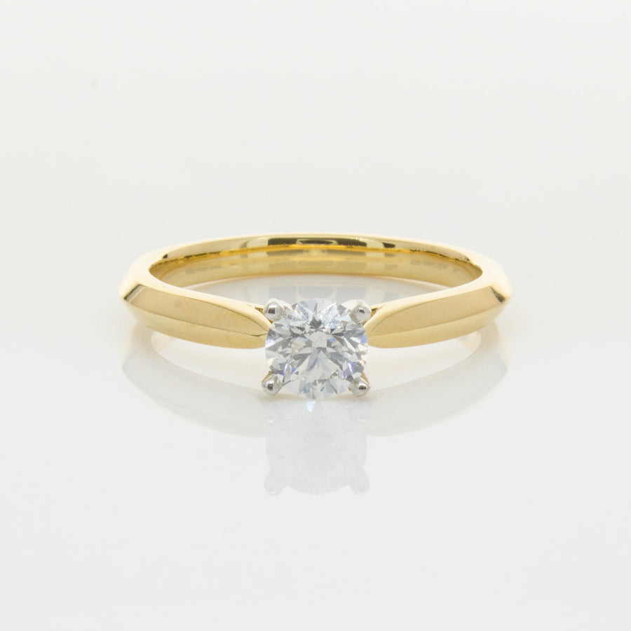 18ct Yellow Gold .50ct Diamond Venetian Ring-Ring-Walker & Hall