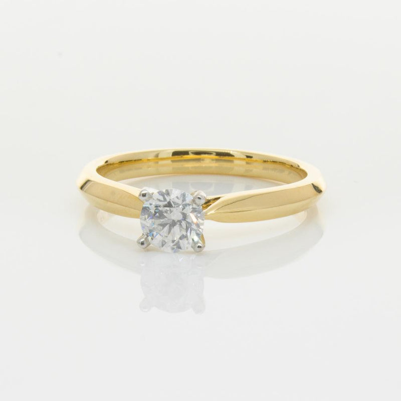 18ct Yellow Gold .50ct Diamond Venetian Ring-Ring-Walker & Hall