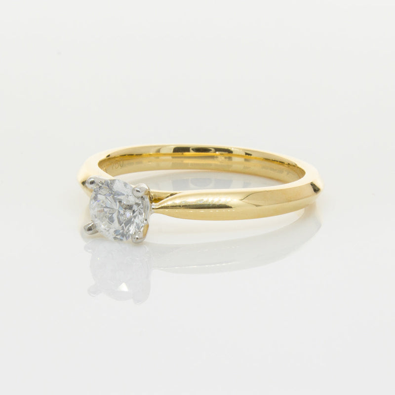 18ct Yellow Gold .50ct Diamond Venetian Ring-Ring-Walker & Hall