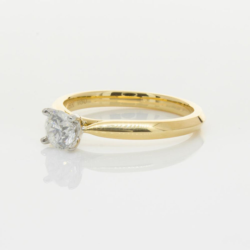 18ct Yellow Gold .50ct Diamond Venetian Ring-Ring-Walker & Hall