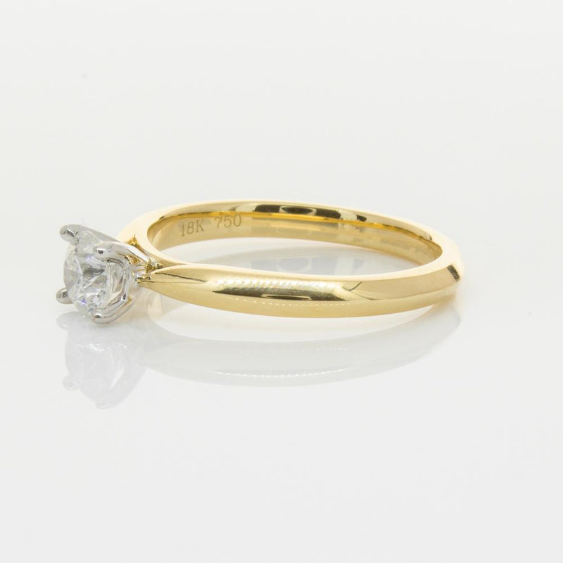 18ct Yellow Gold .50ct Diamond Venetian Ring-Ring-Walker & Hall