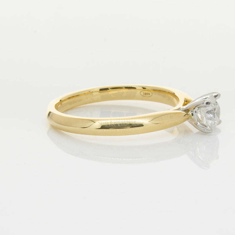 18ct Yellow Gold .50ct Diamond Venetian Ring-Ring-Walker & Hall