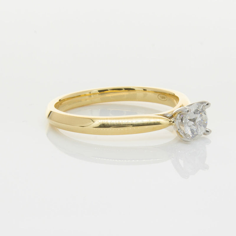 18ct Yellow Gold .50ct Diamond Venetian Ring-Ring-Walker & Hall