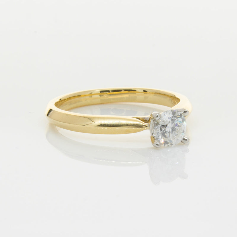 18ct Yellow Gold .50ct Diamond Venetian Ring-Ring-Walker & Hall