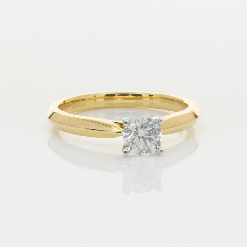 18ct Yellow Gold .50ct Diamond Venetian Ring-Ring-Walker & Hall