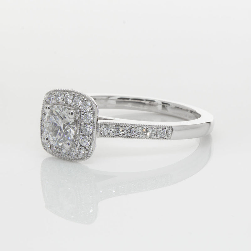 18ct White Gold .50ct Diamond Aurora Ring-Ring-Walker & Hall