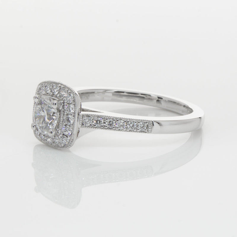18ct White Gold .50ct Diamond Aurora Ring-Ring-Walker & Hall