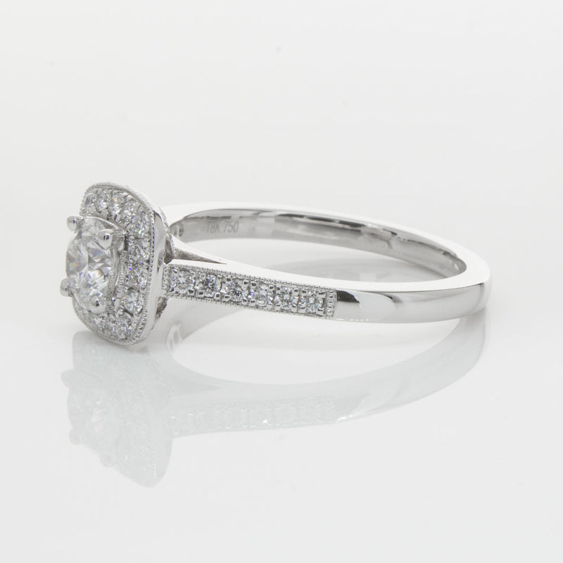 18ct White Gold .50ct Diamond Aurora Ring-Ring-Walker & Hall