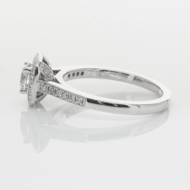 18ct White Gold .50ct Diamond Aurora Ring-Ring-Walker & Hall