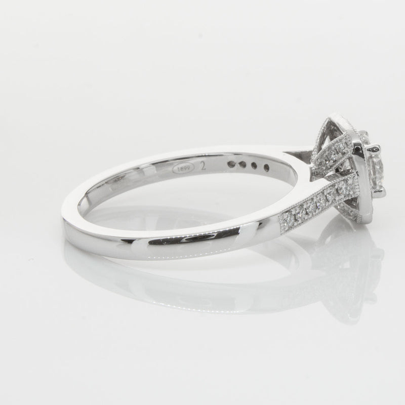 18ct White Gold .50ct Diamond Aurora Ring-Ring-Walker & Hall