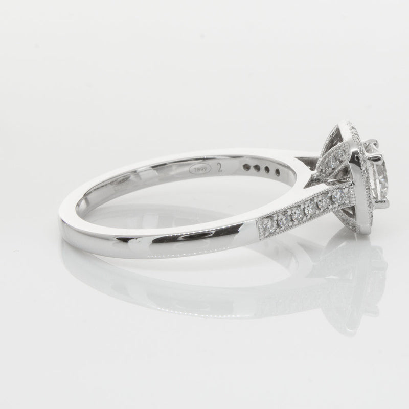 18ct White Gold .50ct Diamond Aurora Ring-Ring-Walker & Hall