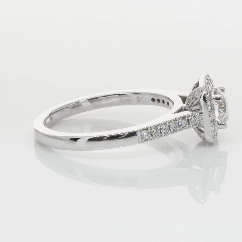 18ct White Gold .50ct Diamond Aurora Ring-Ring-Walker & Hall
