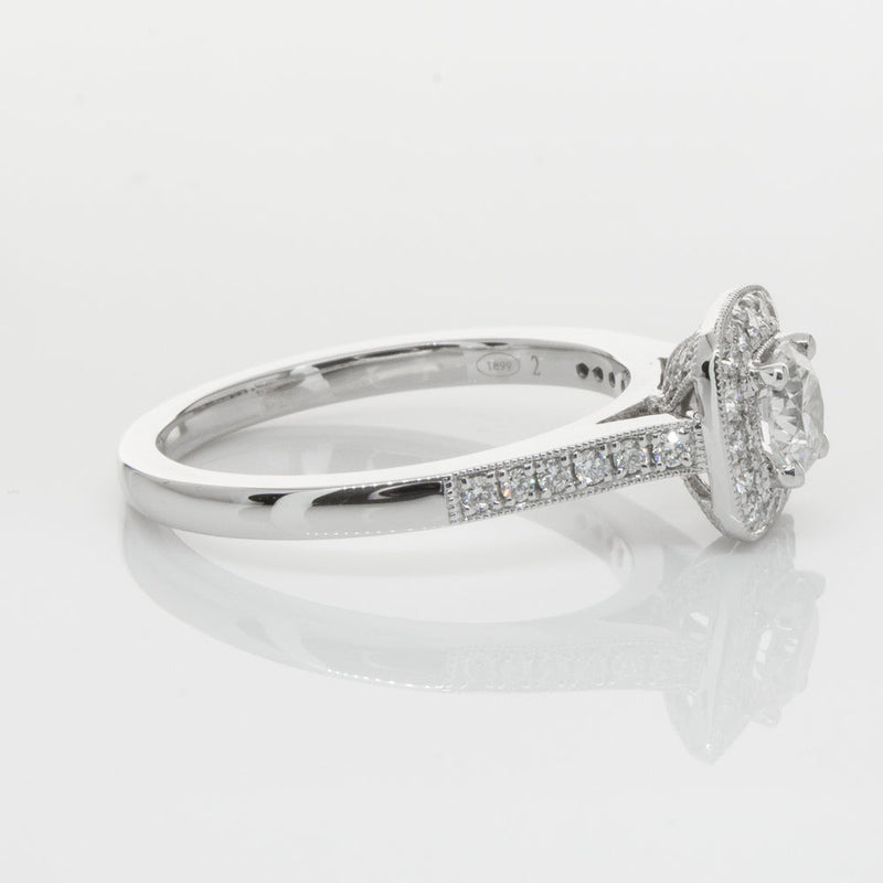 18ct White Gold .50ct Diamond Aurora Ring-Ring-Walker & Hall