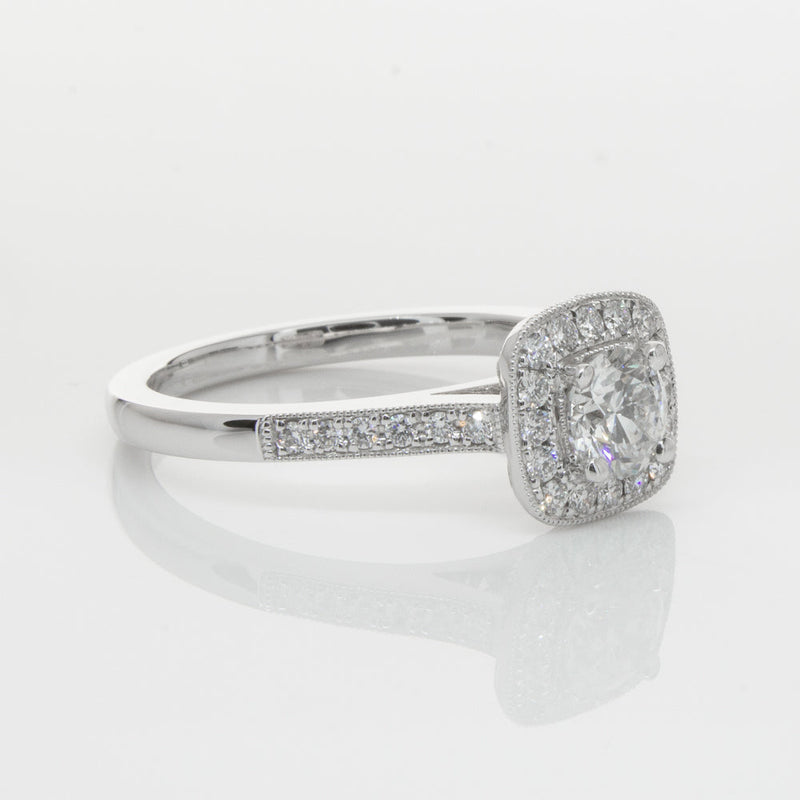 18ct White Gold .50ct Diamond Aurora Ring-Ring-Walker & Hall