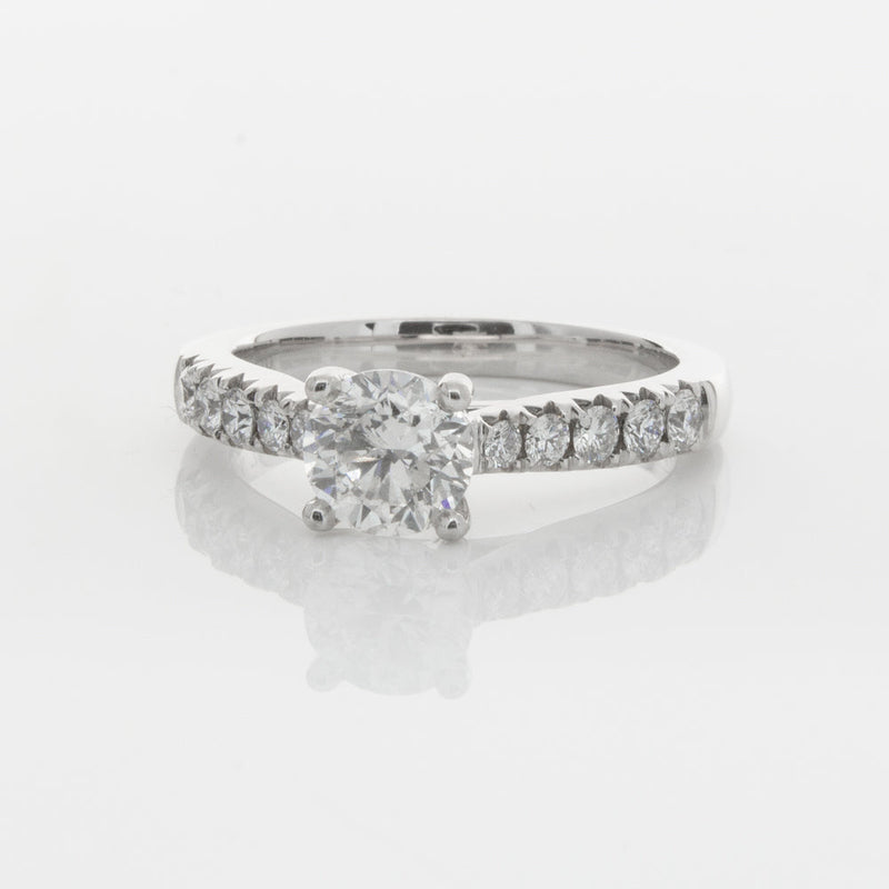 18ct White Gold 1.00ct Diamond Phoenix Ring-Ring-Walker & Hall