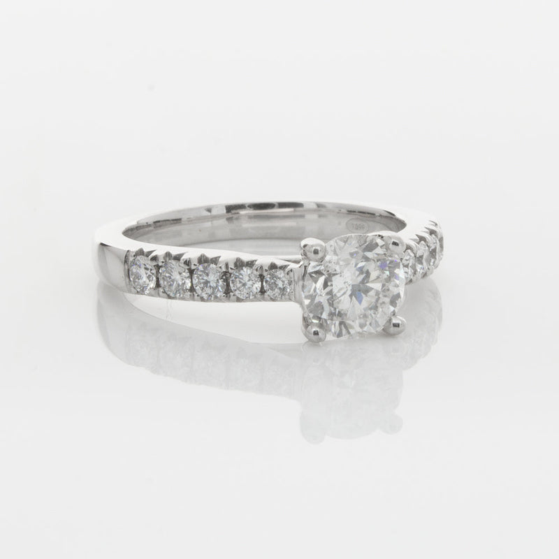 18ct White Gold 1.00ct Diamond Phoenix Ring-Ring-Walker & Hall