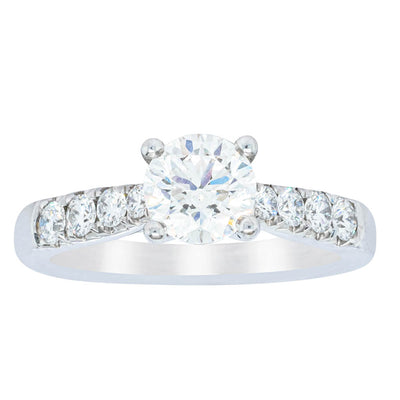 18ct White Gold 1.00ct Diamond Phoenix Ring-Ring-Walker & Hall